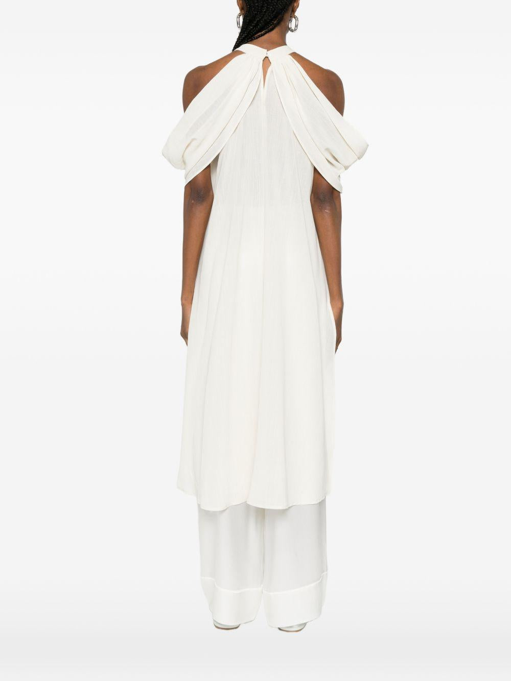 ELEH Top panna con volant