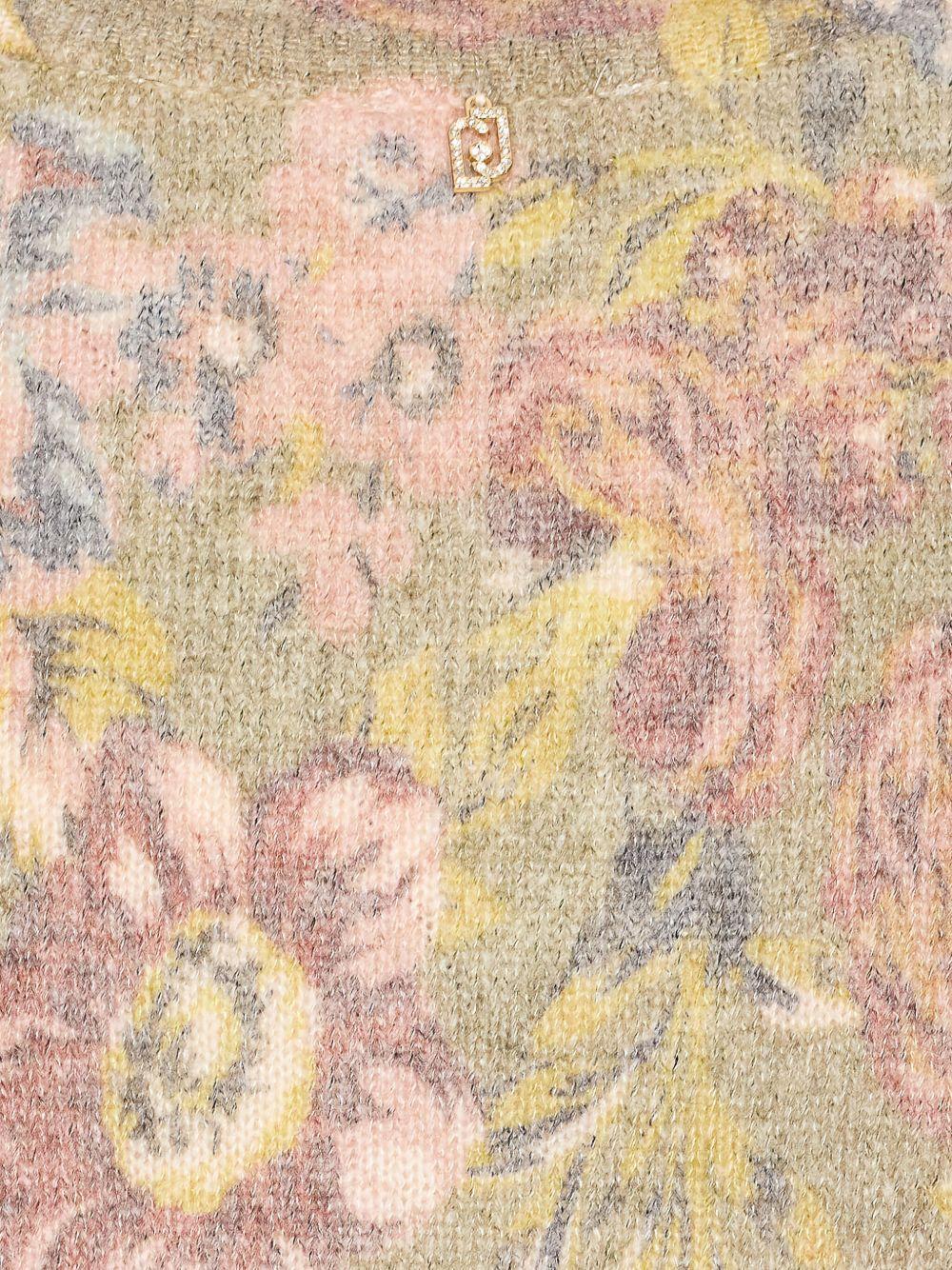 LIUJO Maglia girocollo con stampa floreale