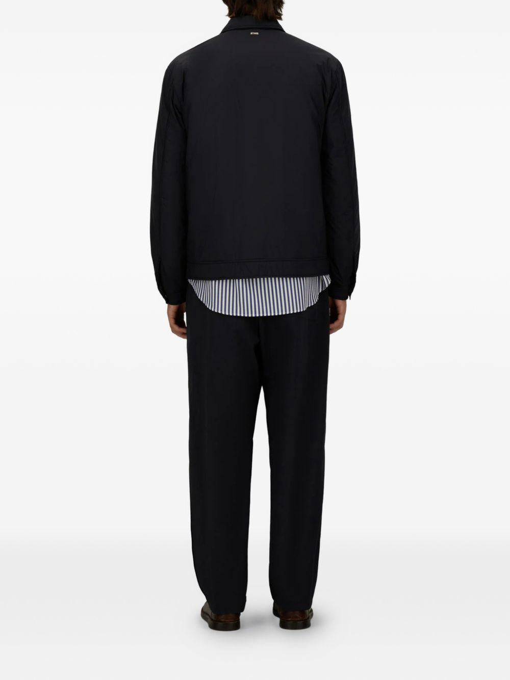 HERNO Giacca blu con chiusura a bottoni