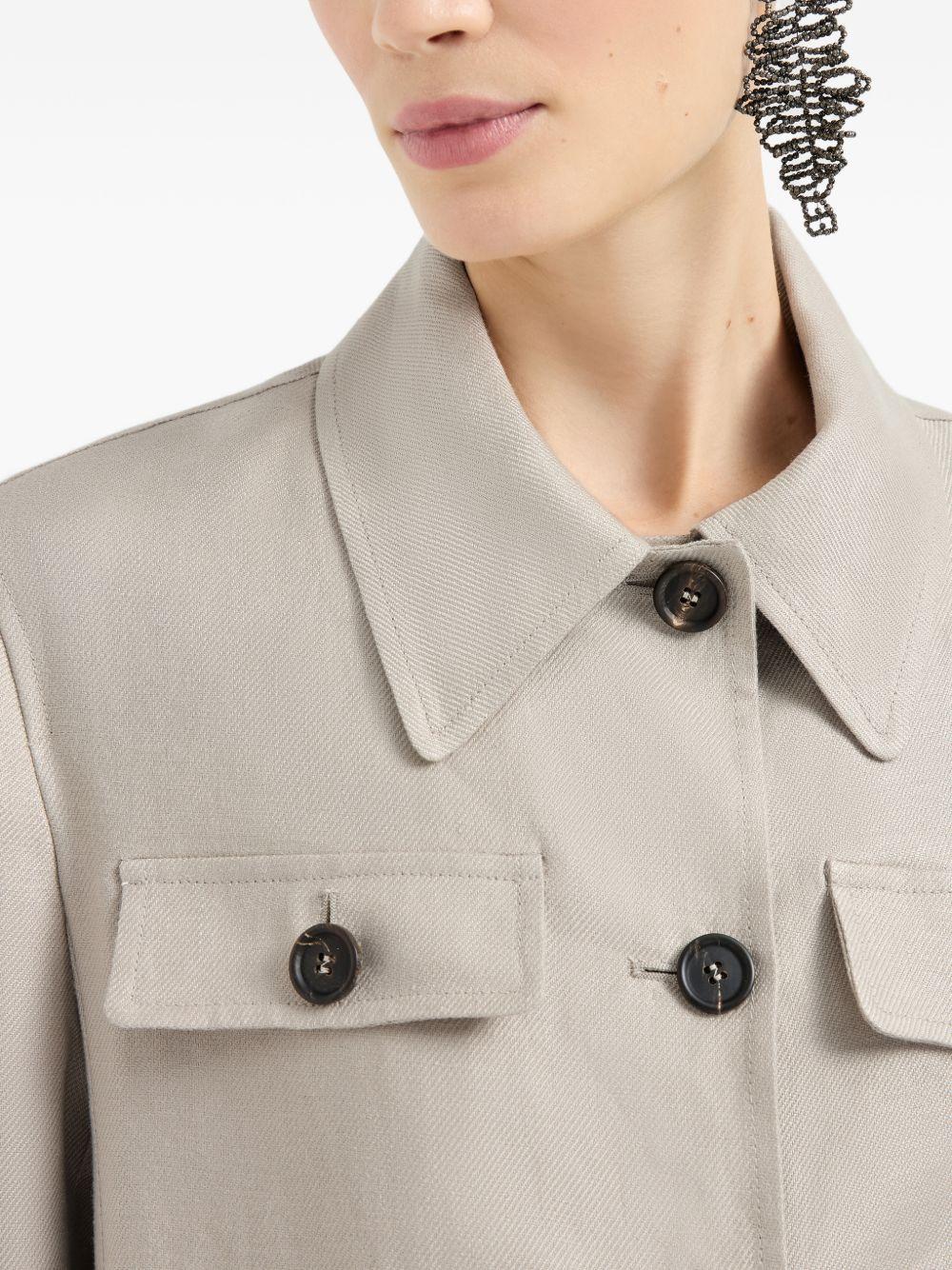 BRUNELLO CUCINELLI Giacca in lino con bottoni