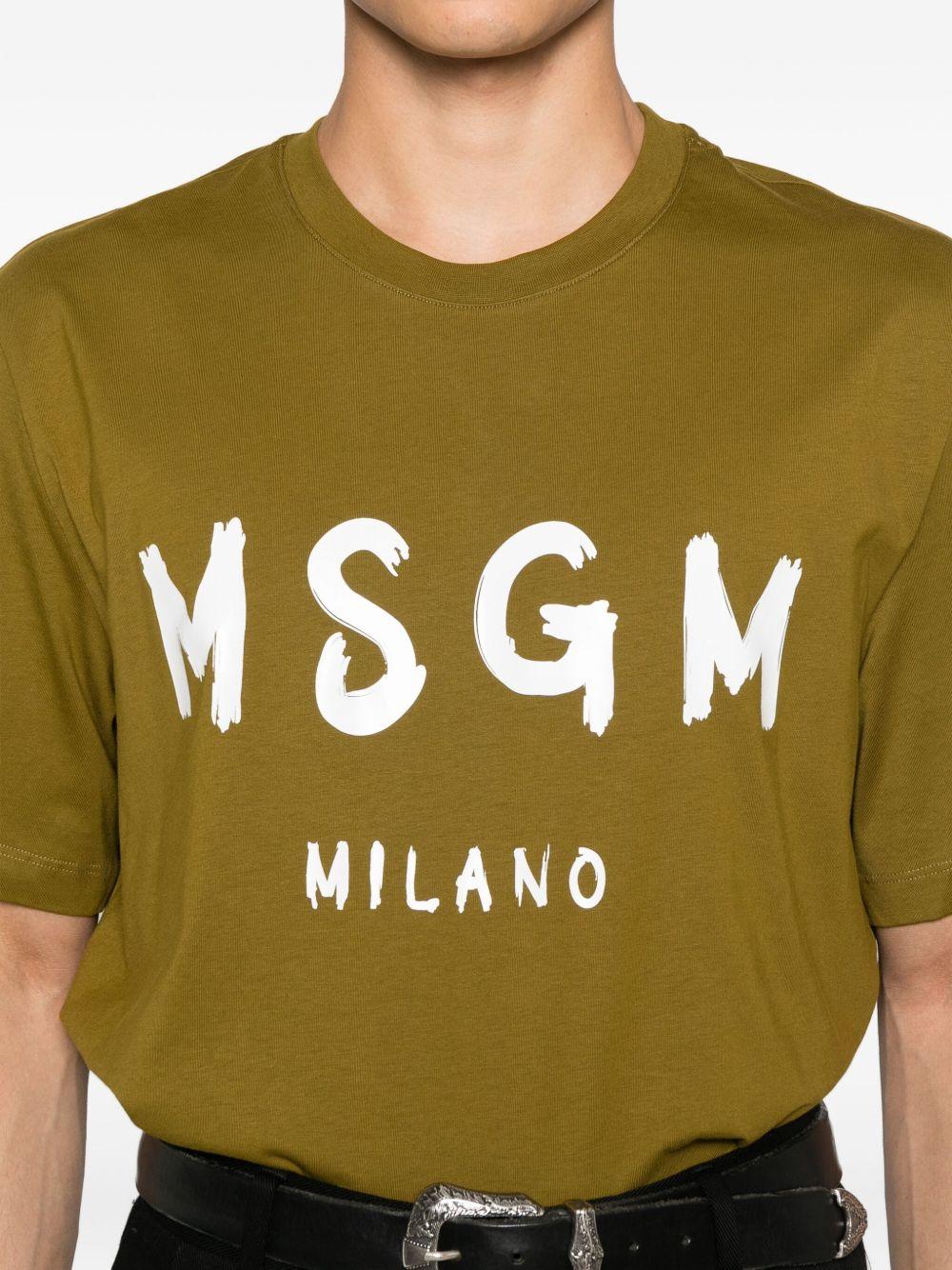 MSGM T-shirt in cotone con logo
