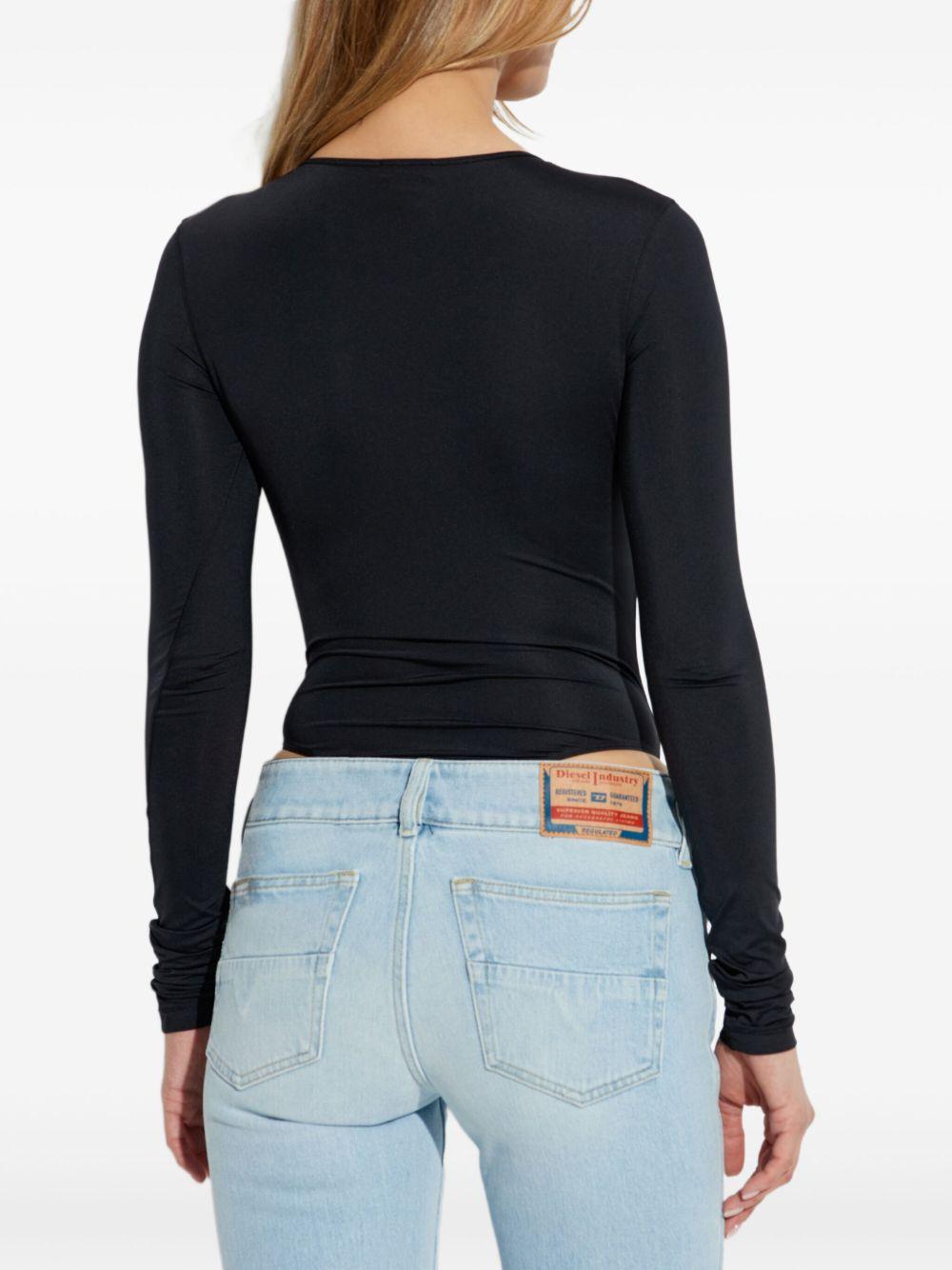 DIESEL Body nero a maniche lunghe