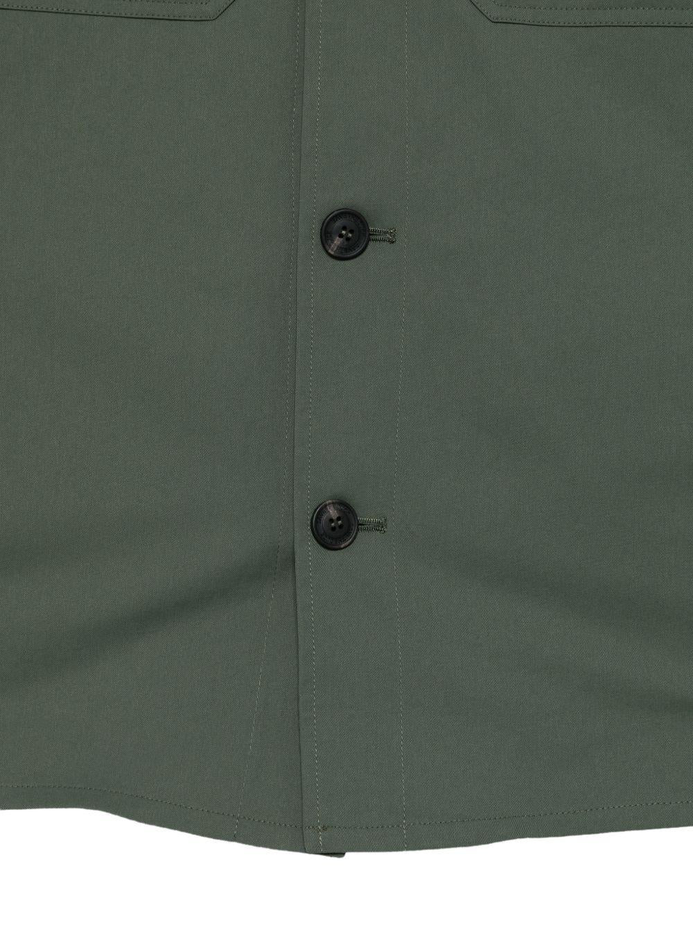 SAVE THE DUCK Giacca camicia verde scuro con bottoni