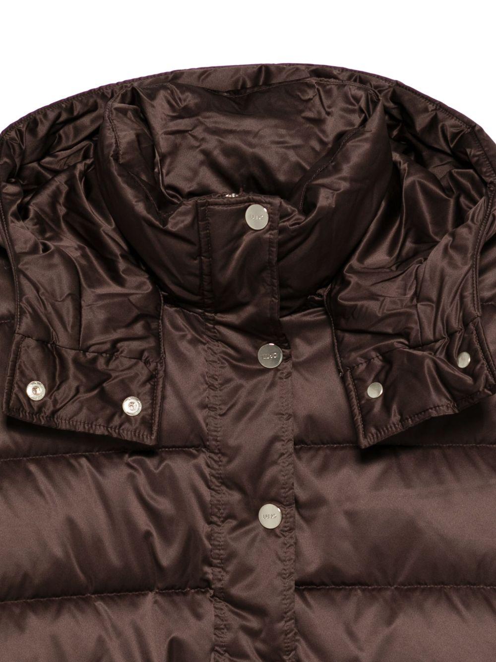 LIUJO Piumino marrone con cintura in vita