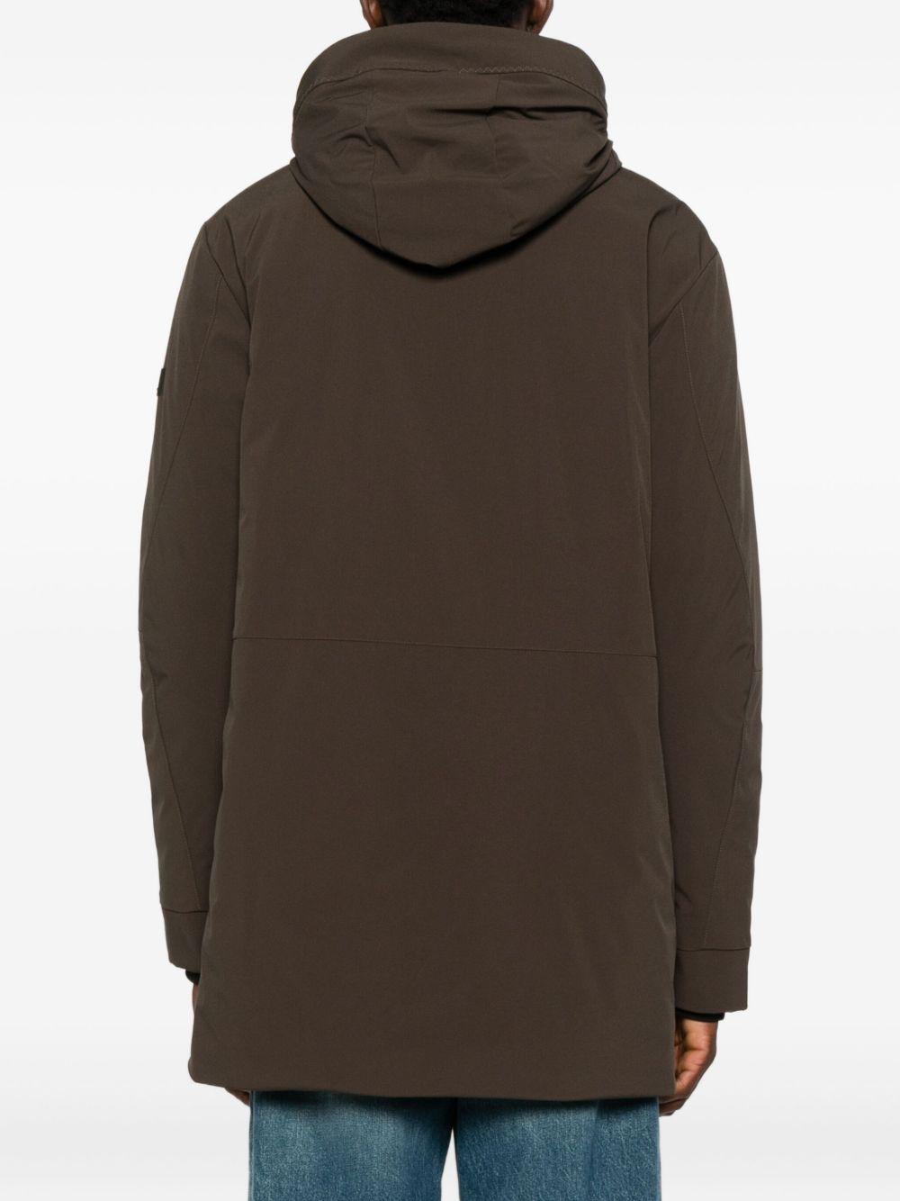 PEUTEREY Parka marrone con cappuccio