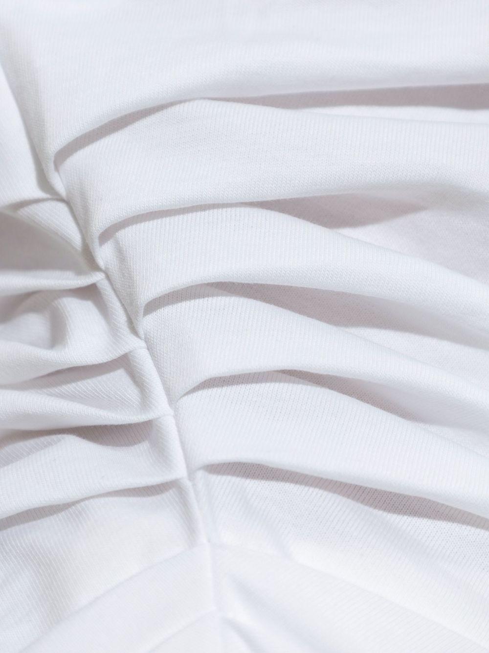 VICTORIA BECKHAM T-shirt asimmetrica in cotone bianco