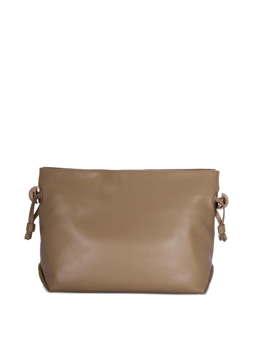 LIUJO Brown drawstring bucket bag