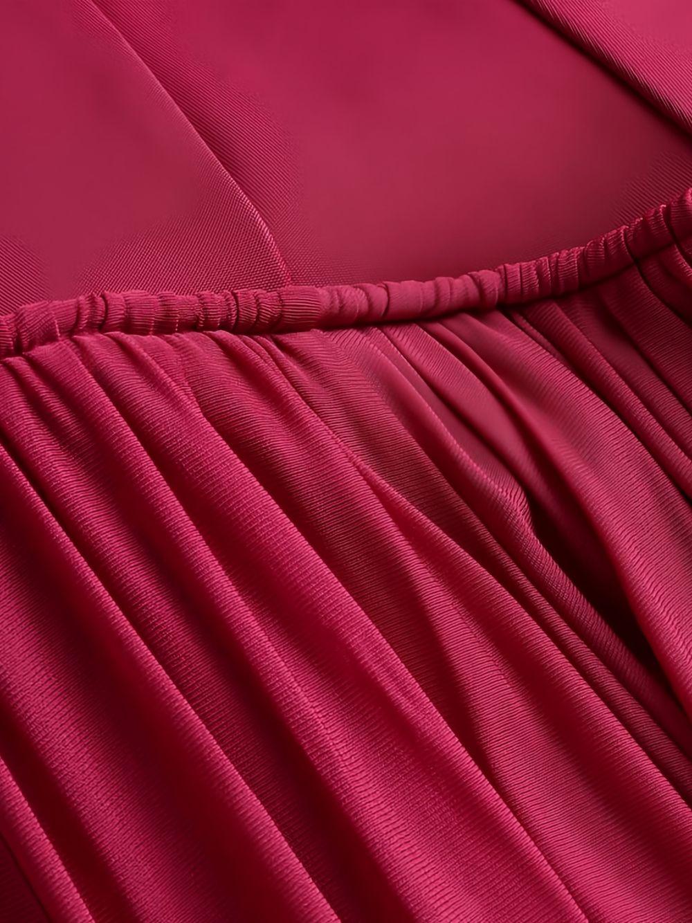 ZIMMERMANN Abito lungo rosa con taglio impero