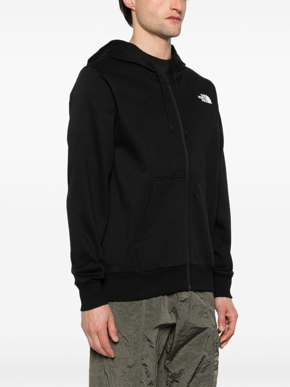 THE NORTH FACE Felpa nera con cappuccio