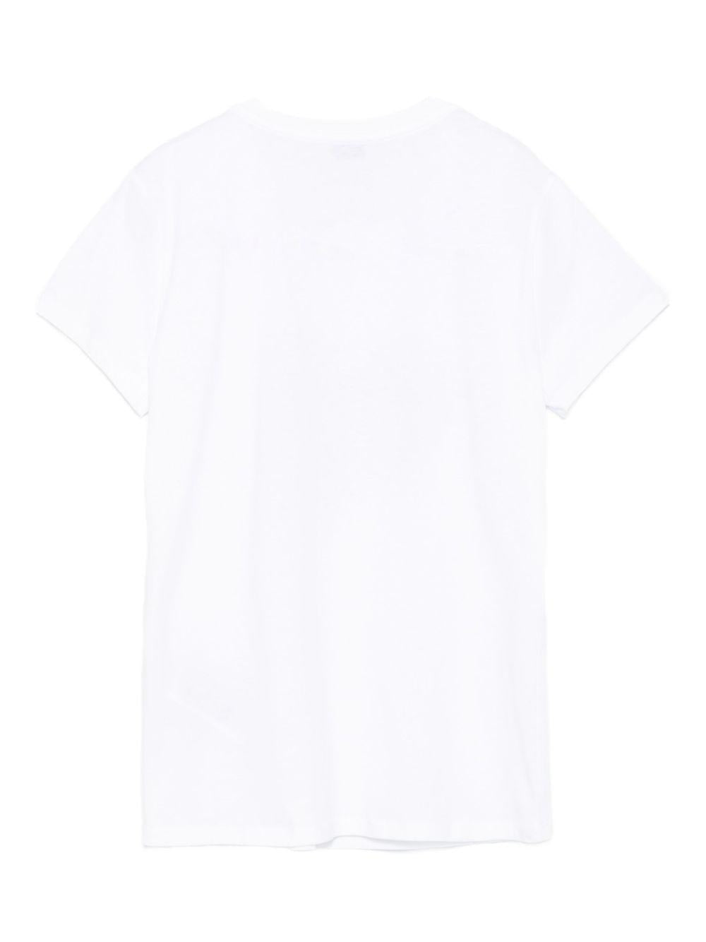 LIUJO T-shirt girocollo bianca con stampa