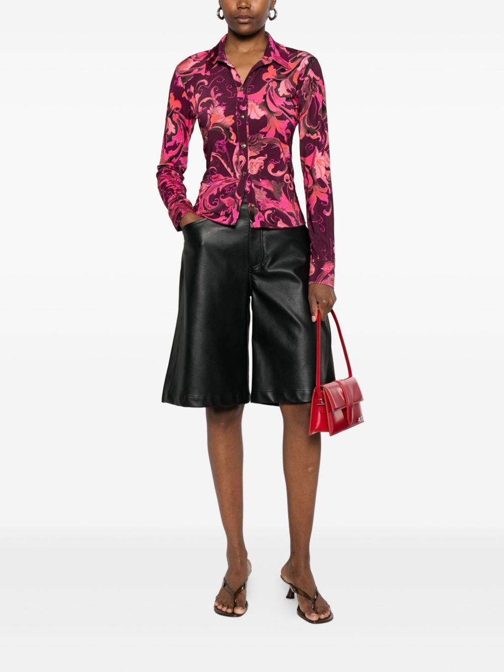 VERSACE JEANS COUTURE Camicia con stampa barocco