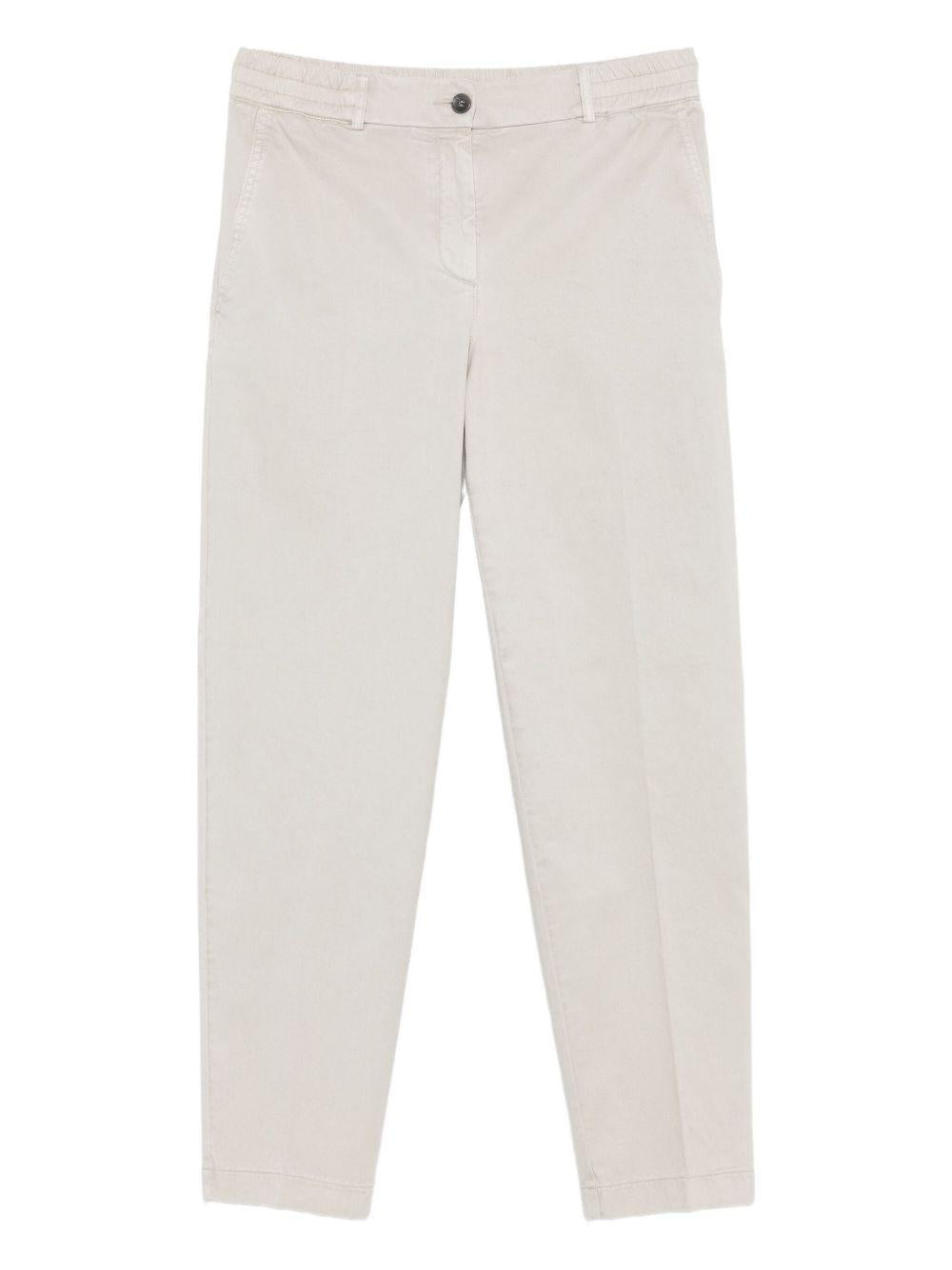 SEVENTY Pantaloni grigio chiaro con vita elasticizzata