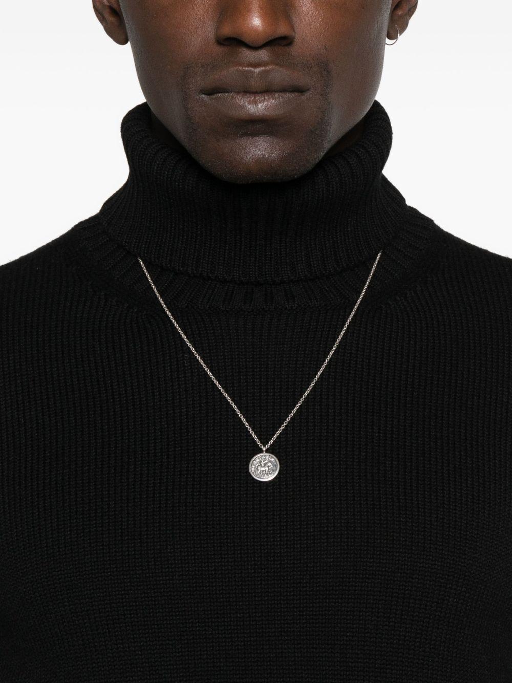 KANGRA Maglione in lana nera a collo alto