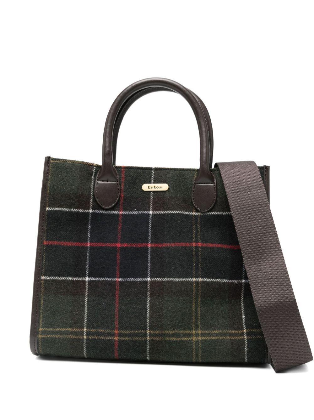 BARBOUR Borsa tote tartan'Barrhill'