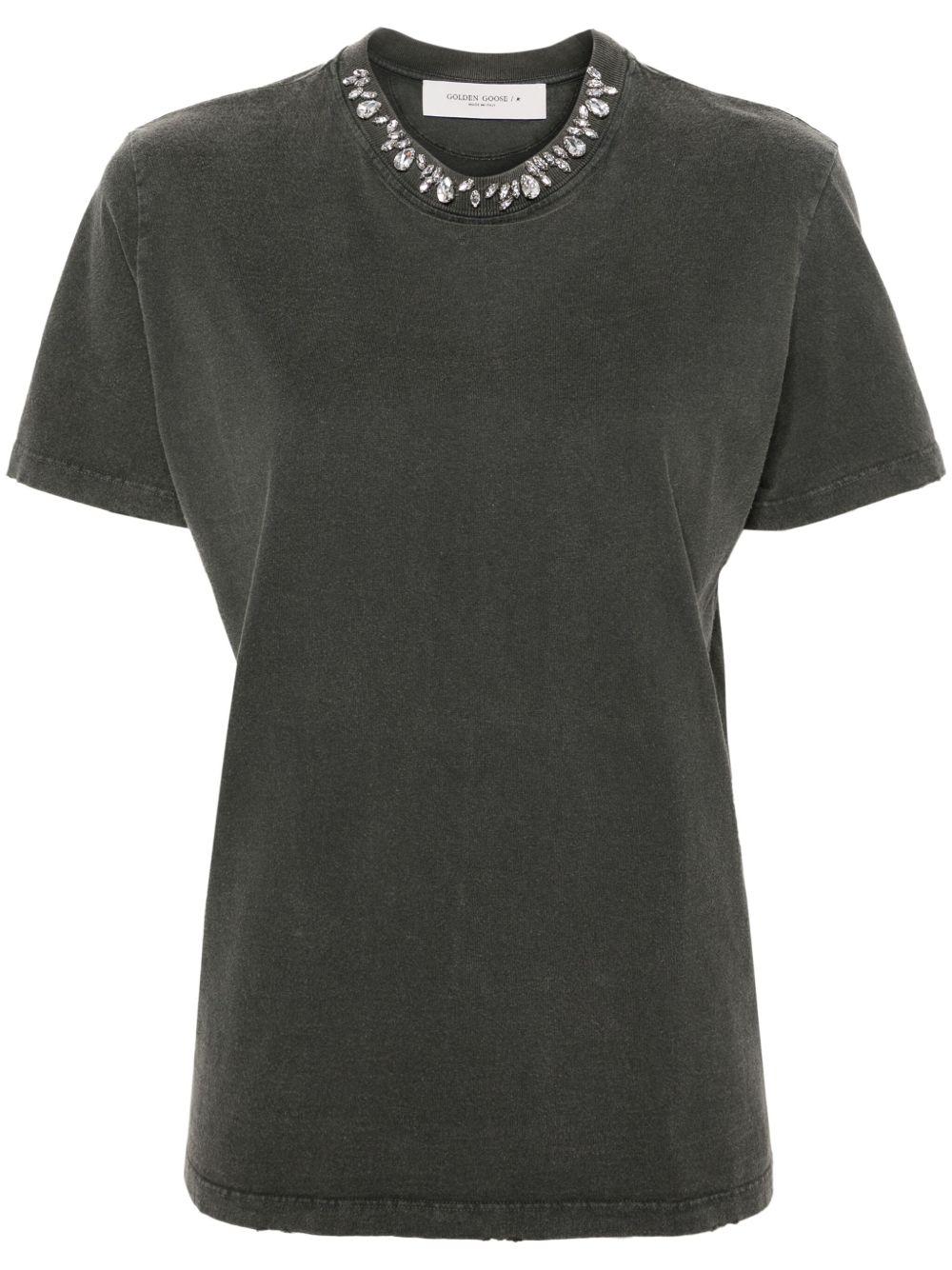 GOLDEN GOOSE T-shirt grigio antracite