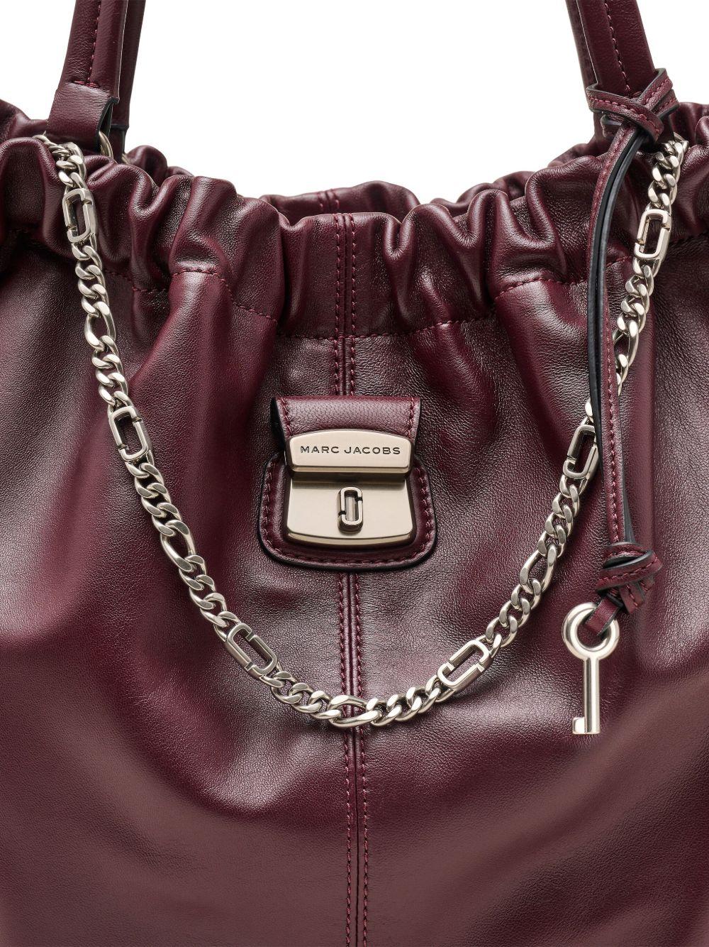 MARC JACOBS Borsa a spalla The Cristina in pelle bordeaux