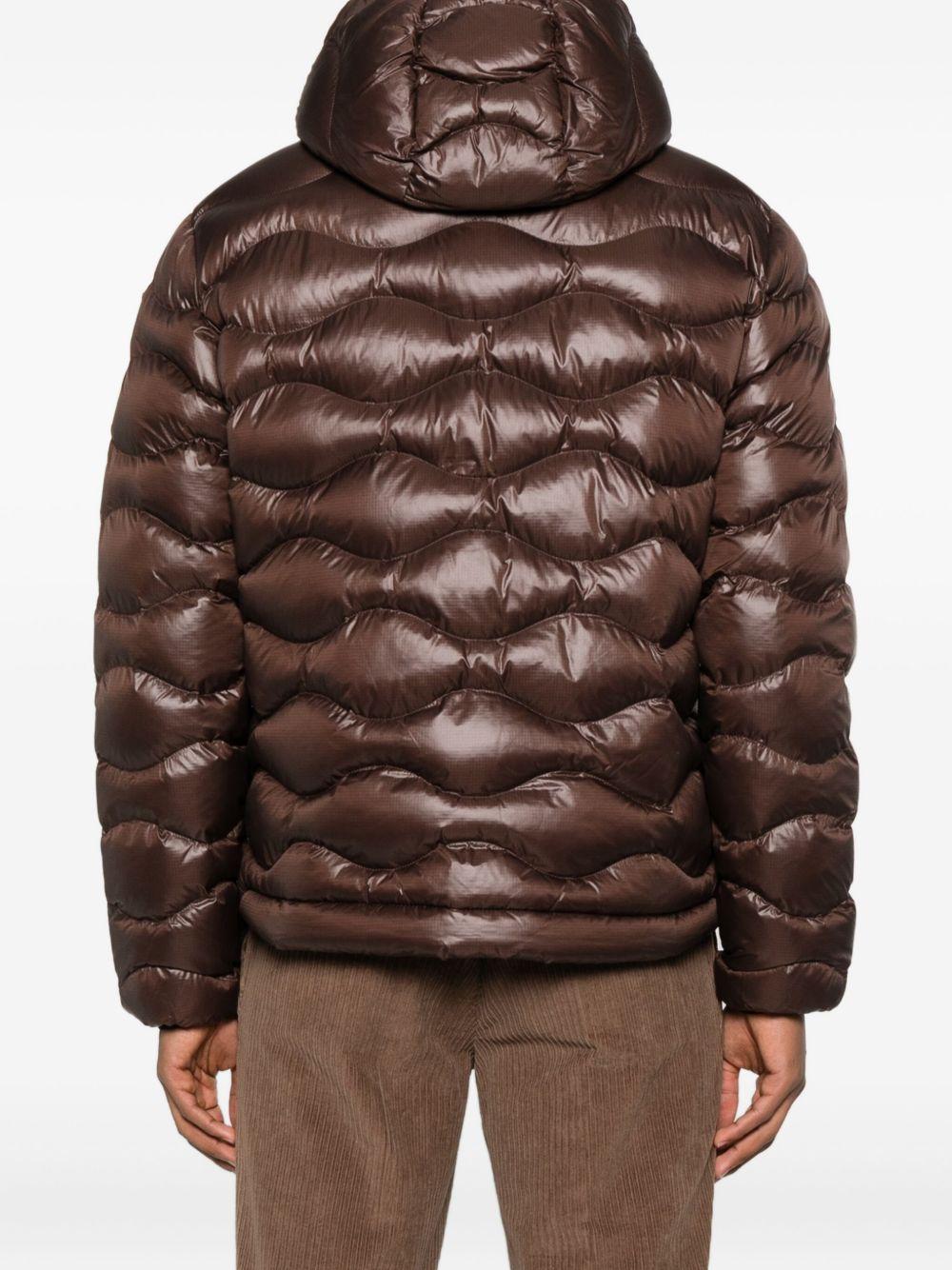 BLAUER Piumino con cappuccio marrone