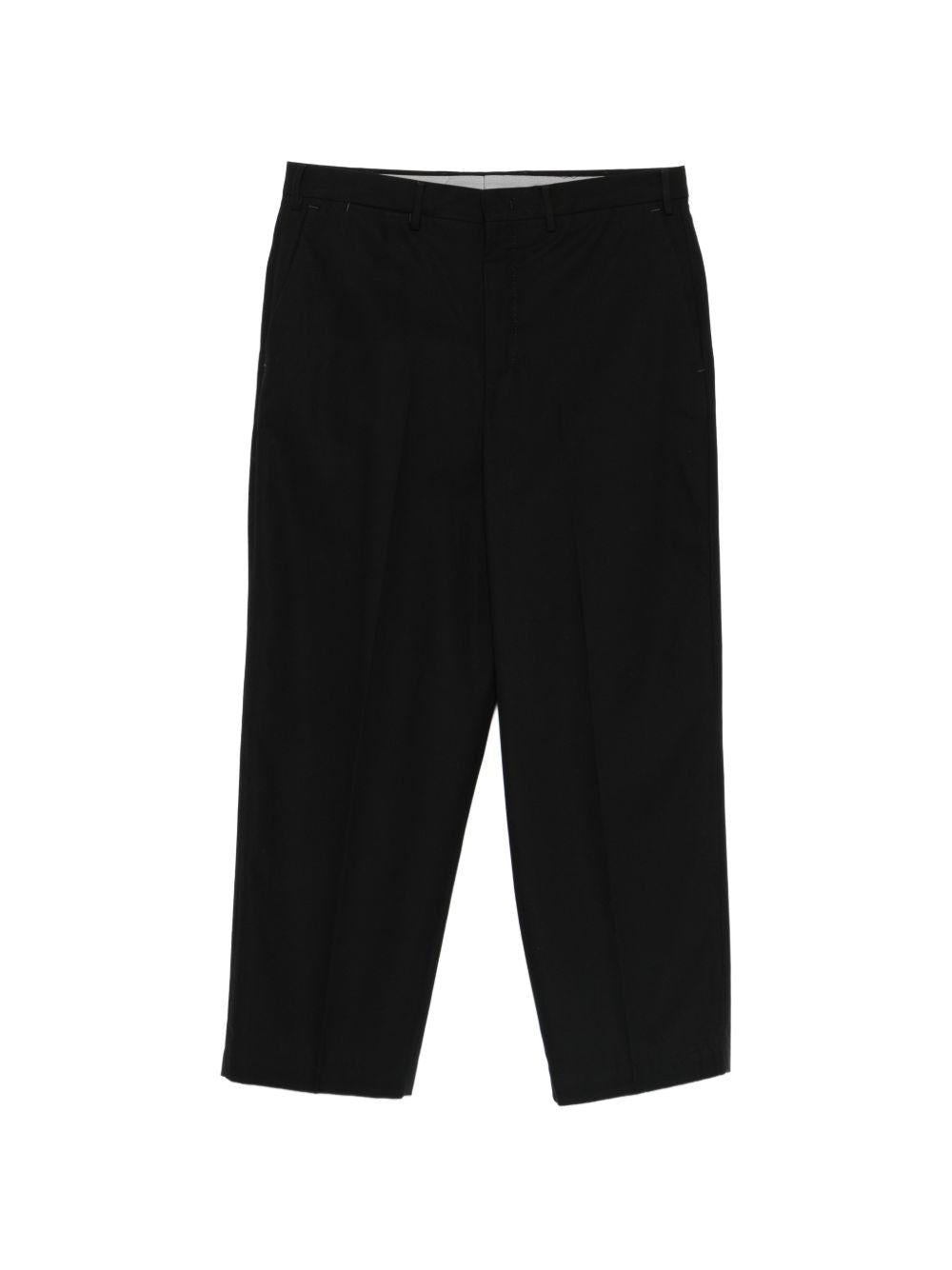 PT TORINO Pantaloni in cotone nero casual