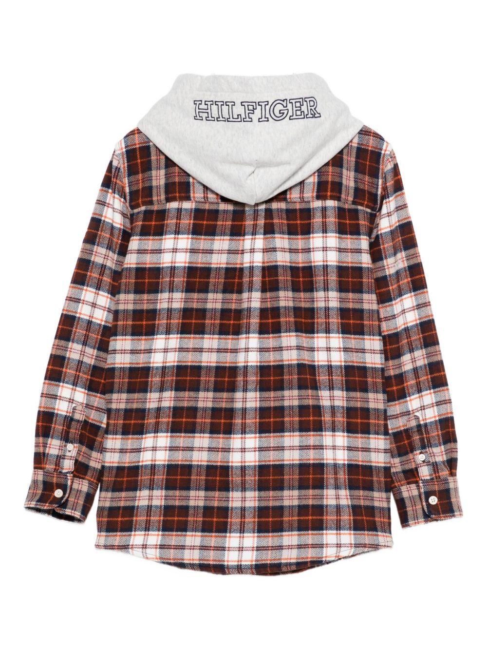 TOMMY HILFIGER Felpa con cappuccio a quadri