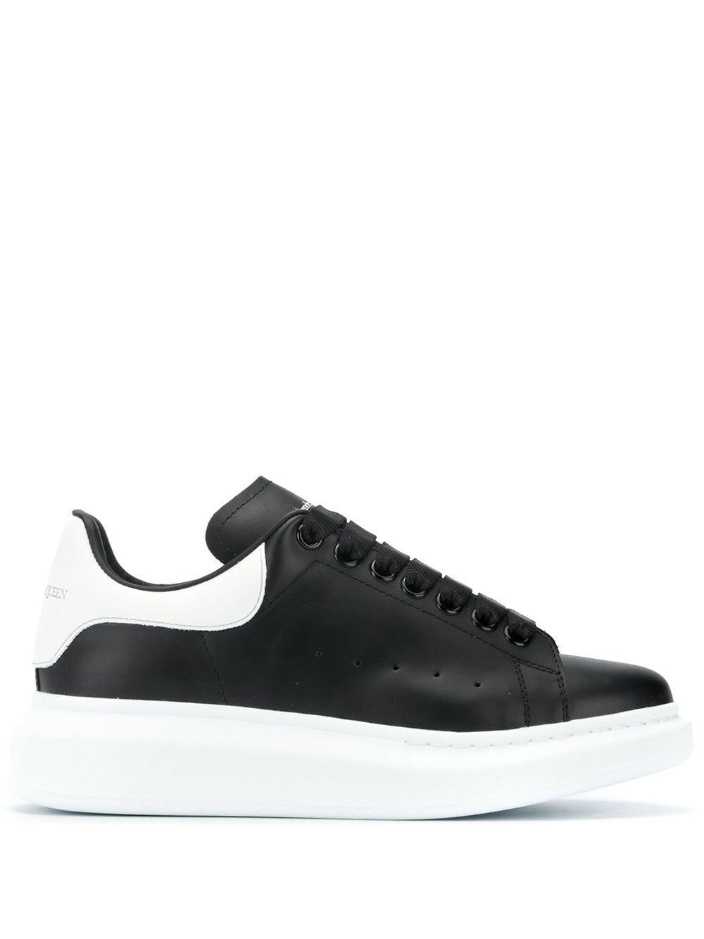 ALEXANDER McQUEEN Sneakers 'Oversize' in pelle nero e bianco