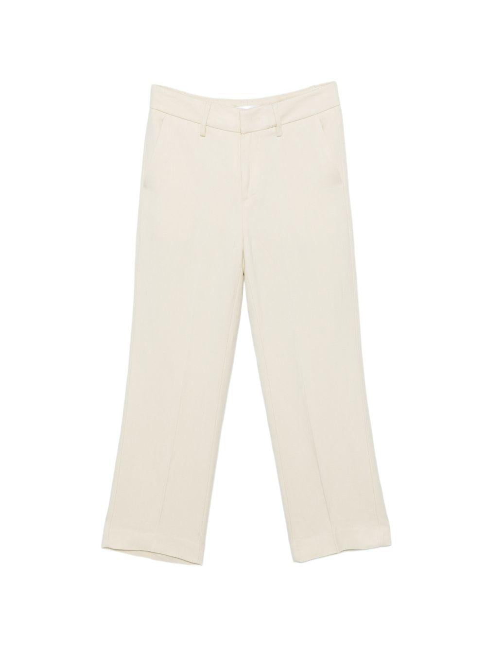 DONDUP Pantaloni bianchi svasati