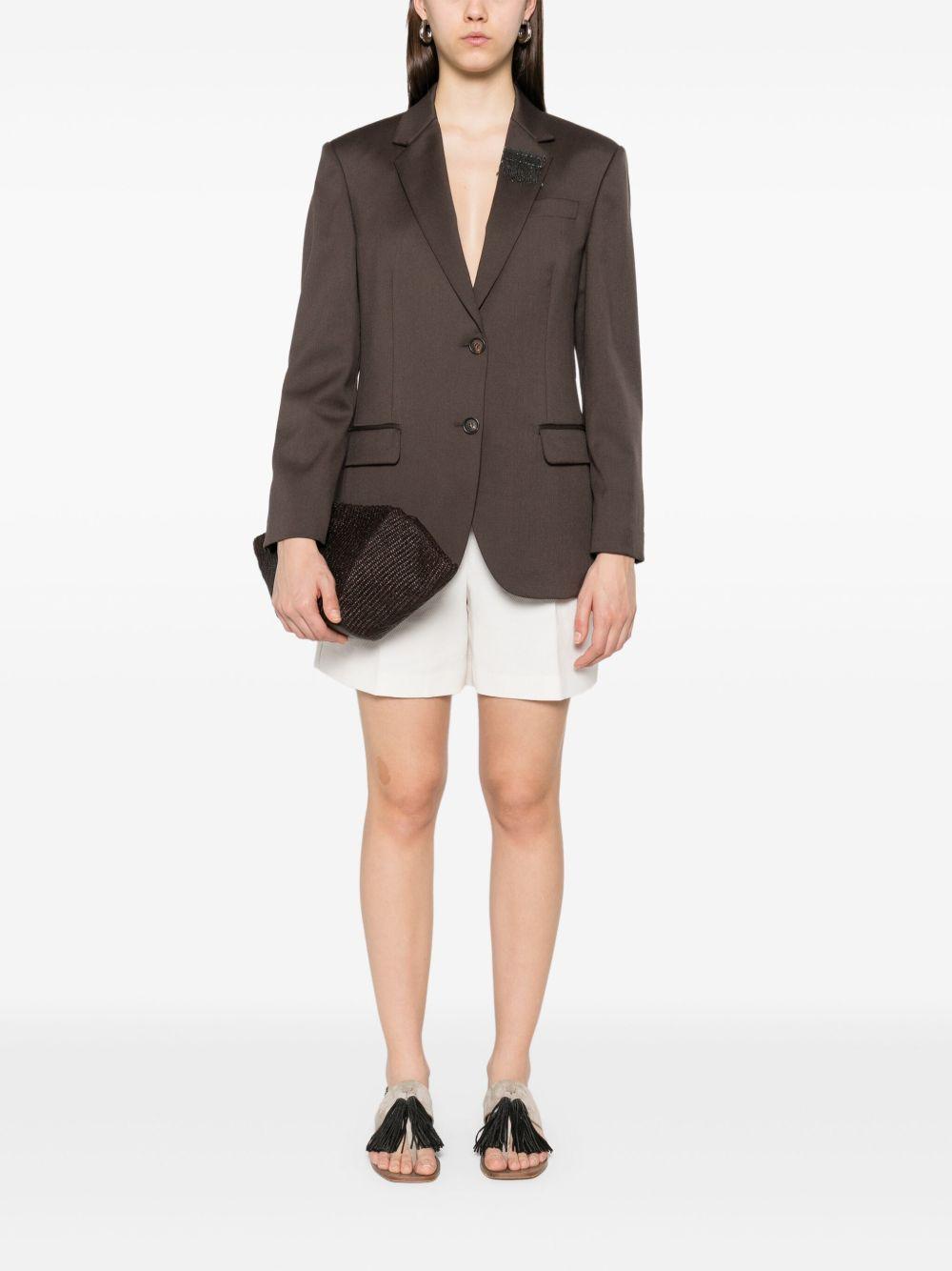 BRUNELLO CUCINELLI Blazer monopetto marrone
