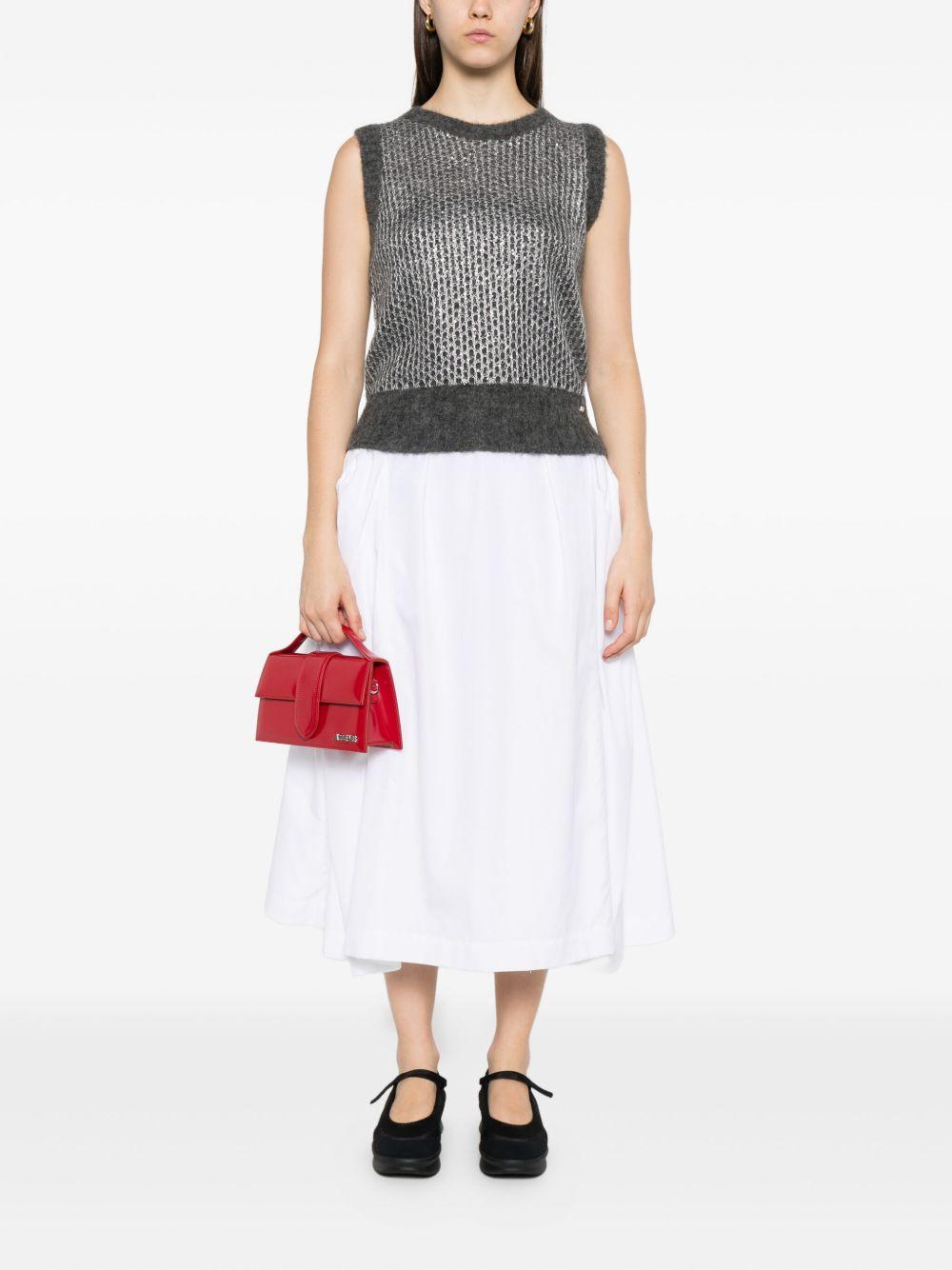 HERNO Top con dettaglio metallizzato