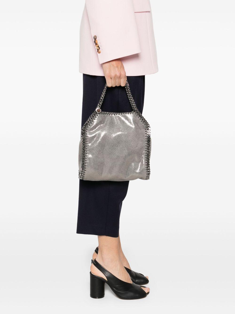 STELLA MCCARTNEY Borsa a tracolla magnetica grigia 'Mini Falabella'