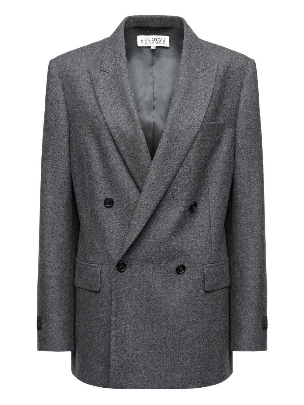 MM6 MAISON MARGIELA Blazer doppiopetto grigio