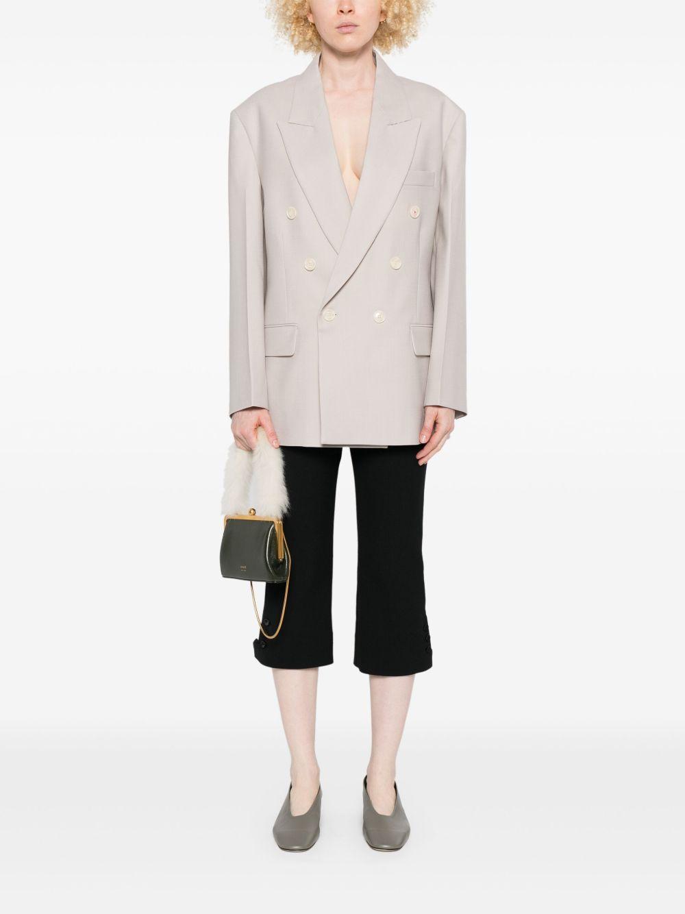 VICTORIA BECKHAM Blazer doppiopetto beige