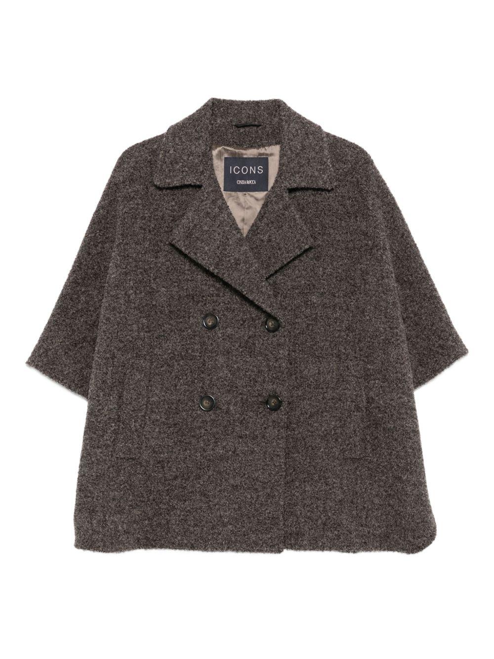 CINZIA ROCCA Cappotto corto doppiopetto