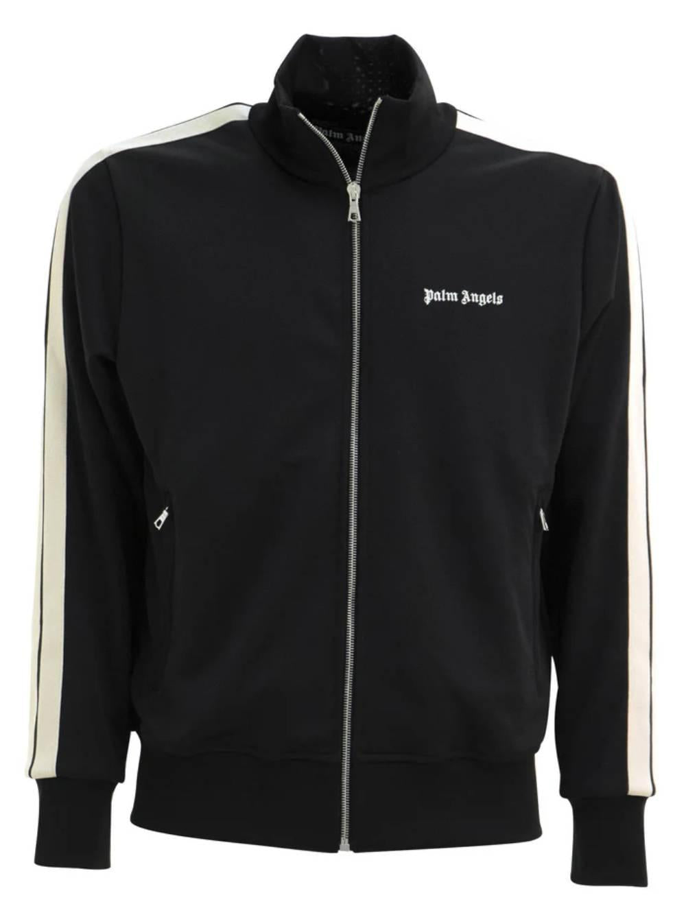 PALM ANGELS Felpa nera con zip