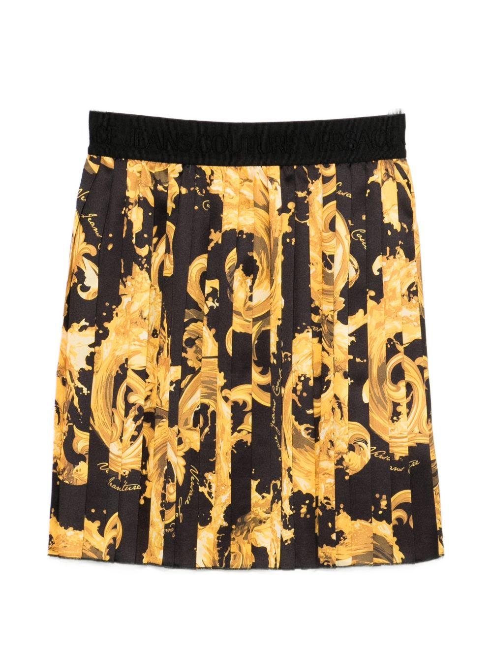 VERSACE JEANS COUTURE Minigonna con stampa barocca