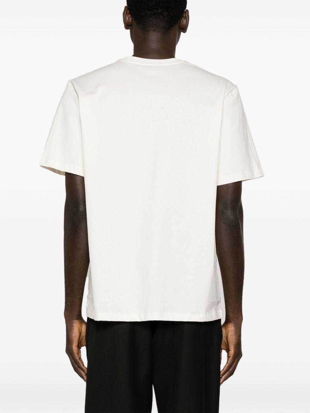 MSGM T-shirt in cotone bianco con logo