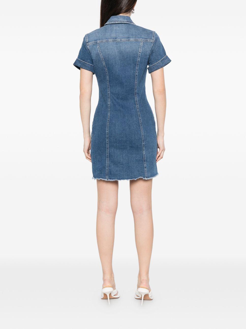 LIUJO Abito corto in blu jeans con tasche