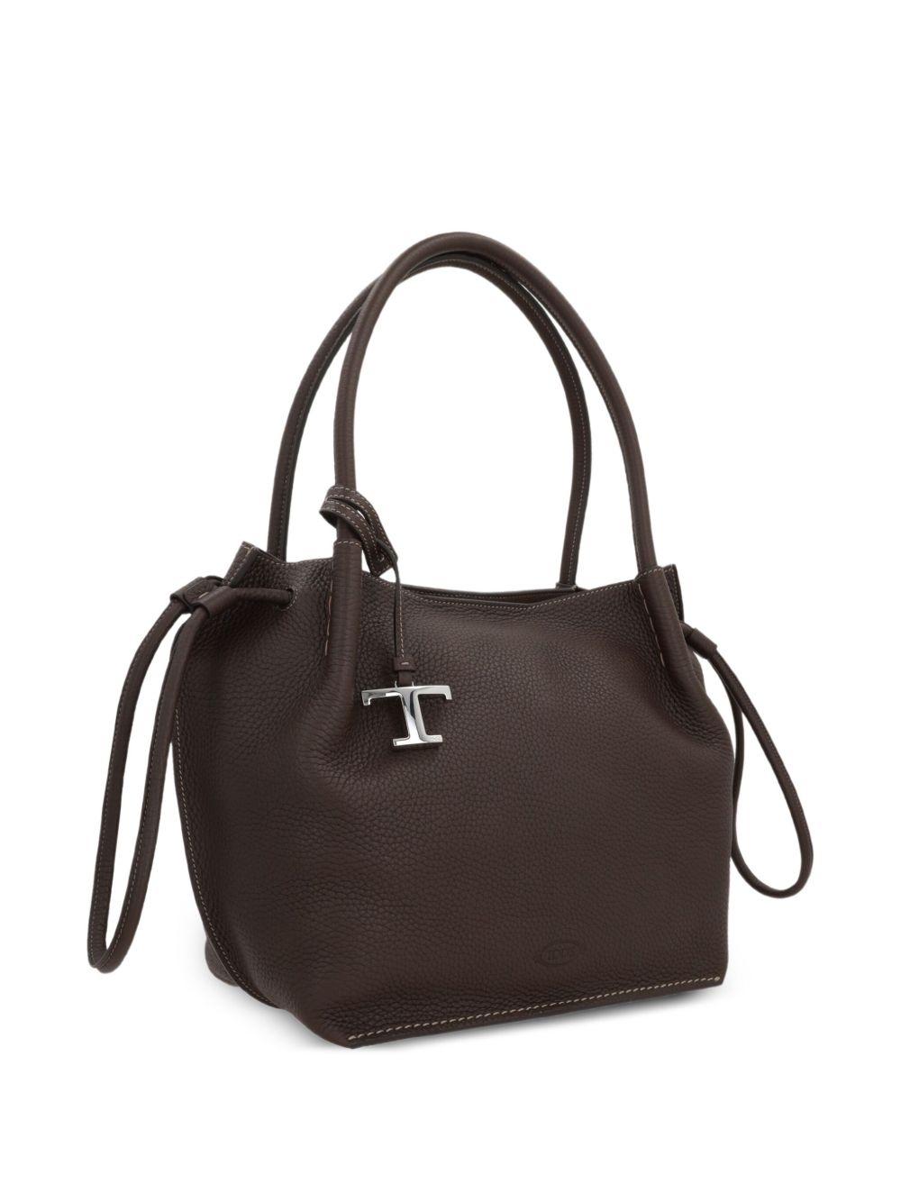 TODS Borsa in pelle color marrone cioccolato