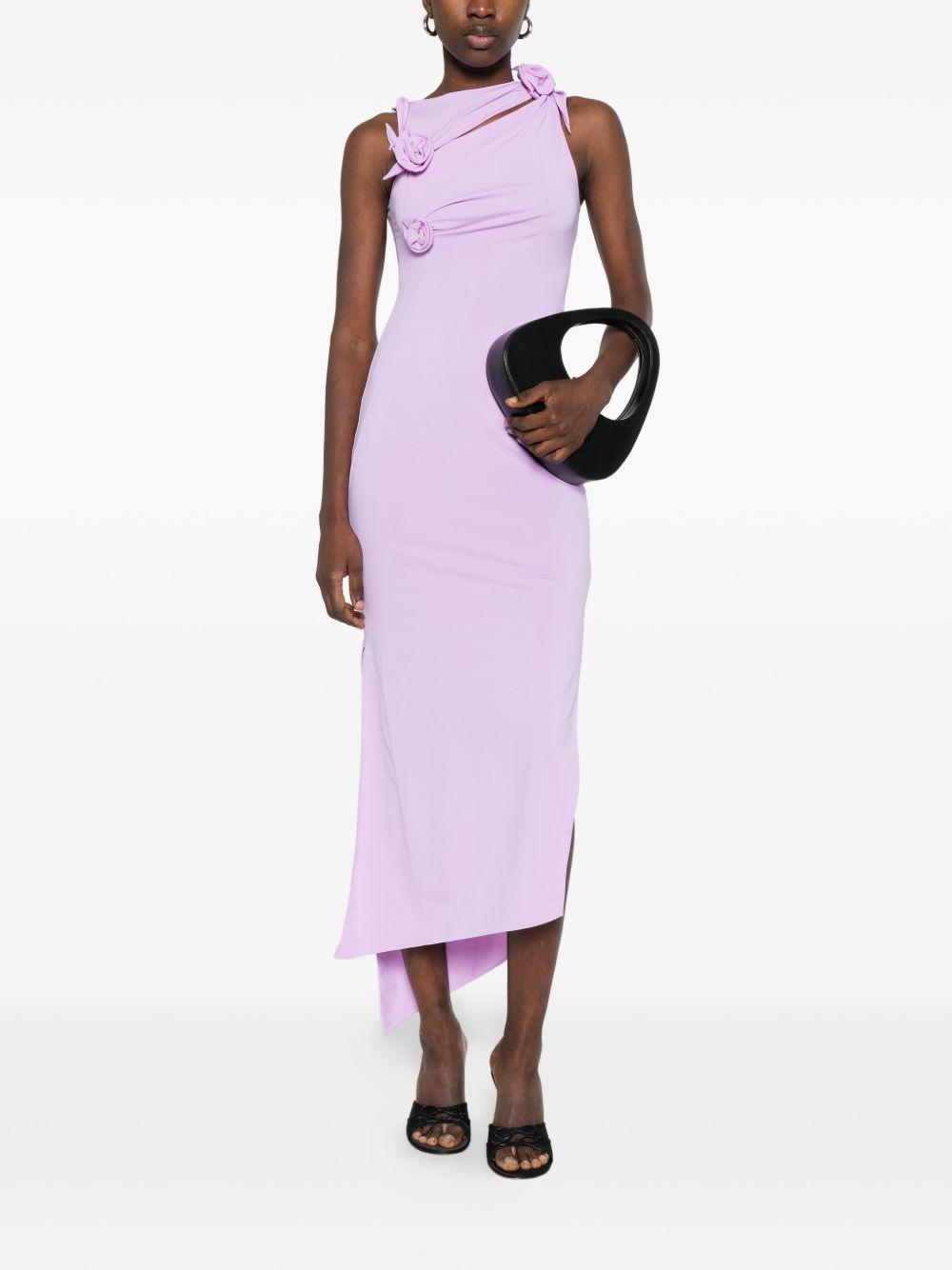 COPERNI Abito rosa con spacco laterale