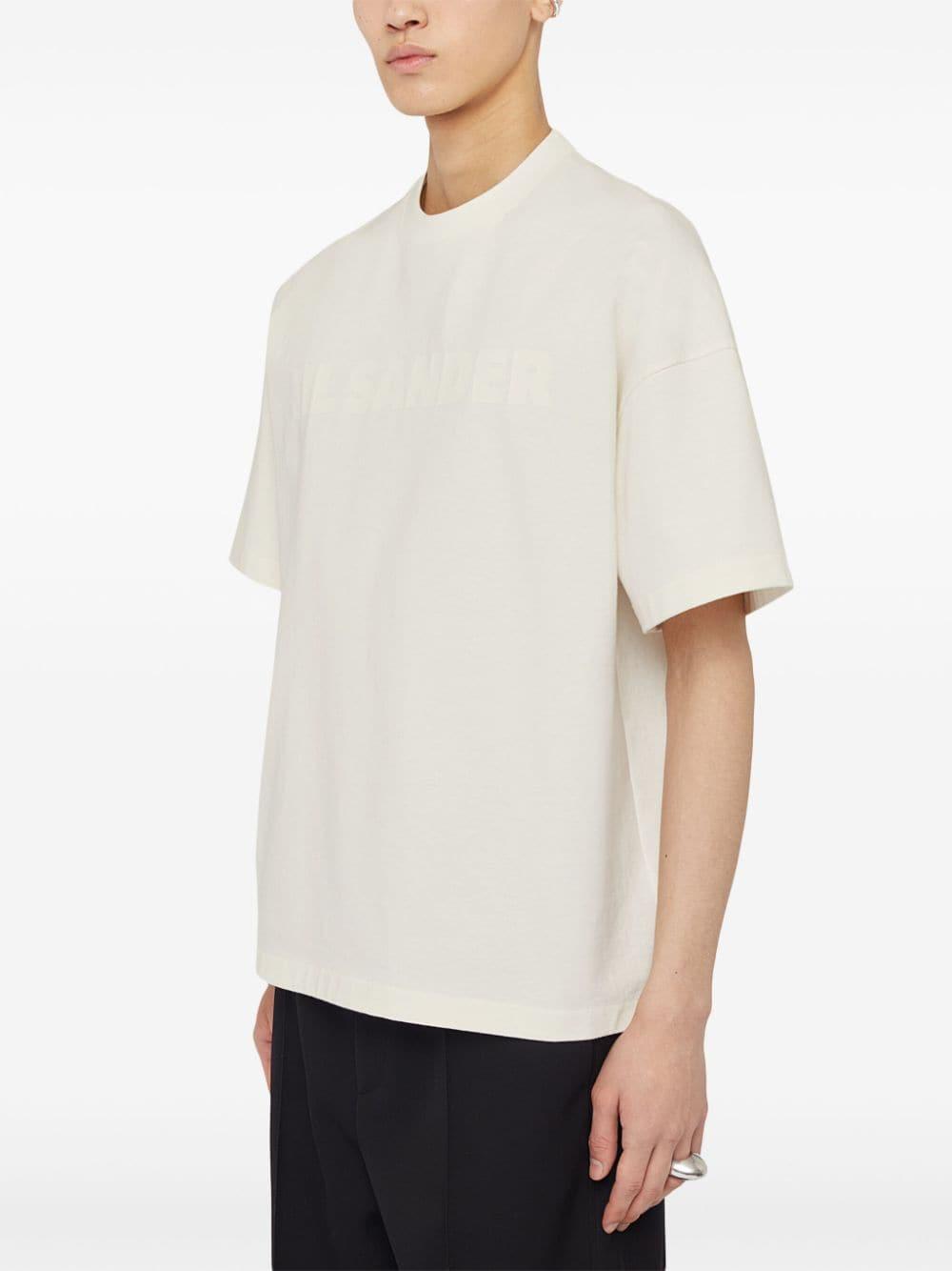 JIL SANDER T-shirt in cotone con maniche 3/4