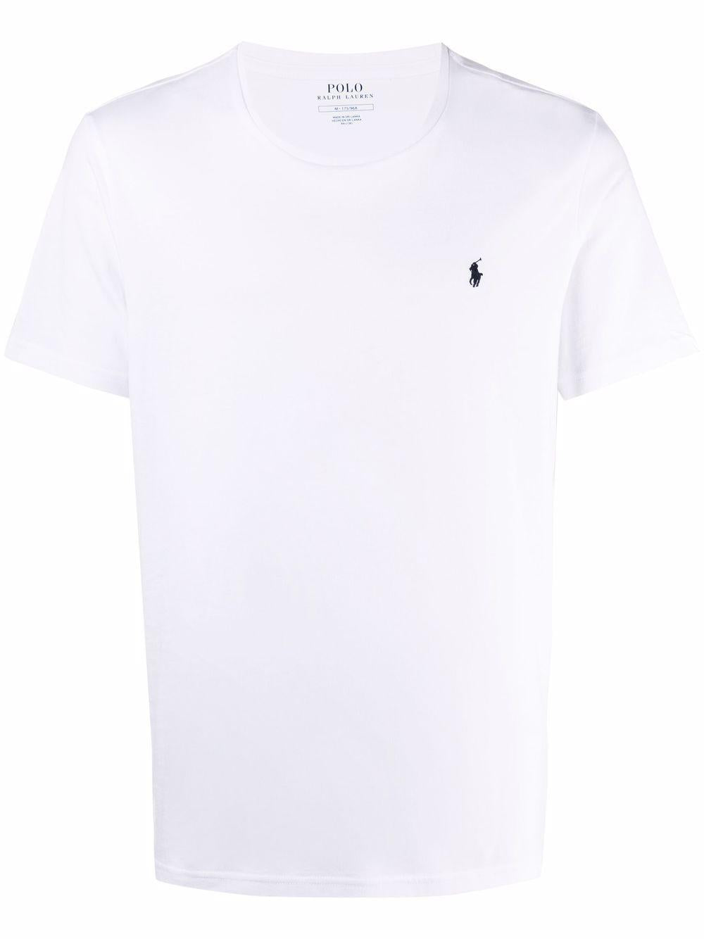 POLO RALPH LAUREN T-shirt in cotone bianco con logo