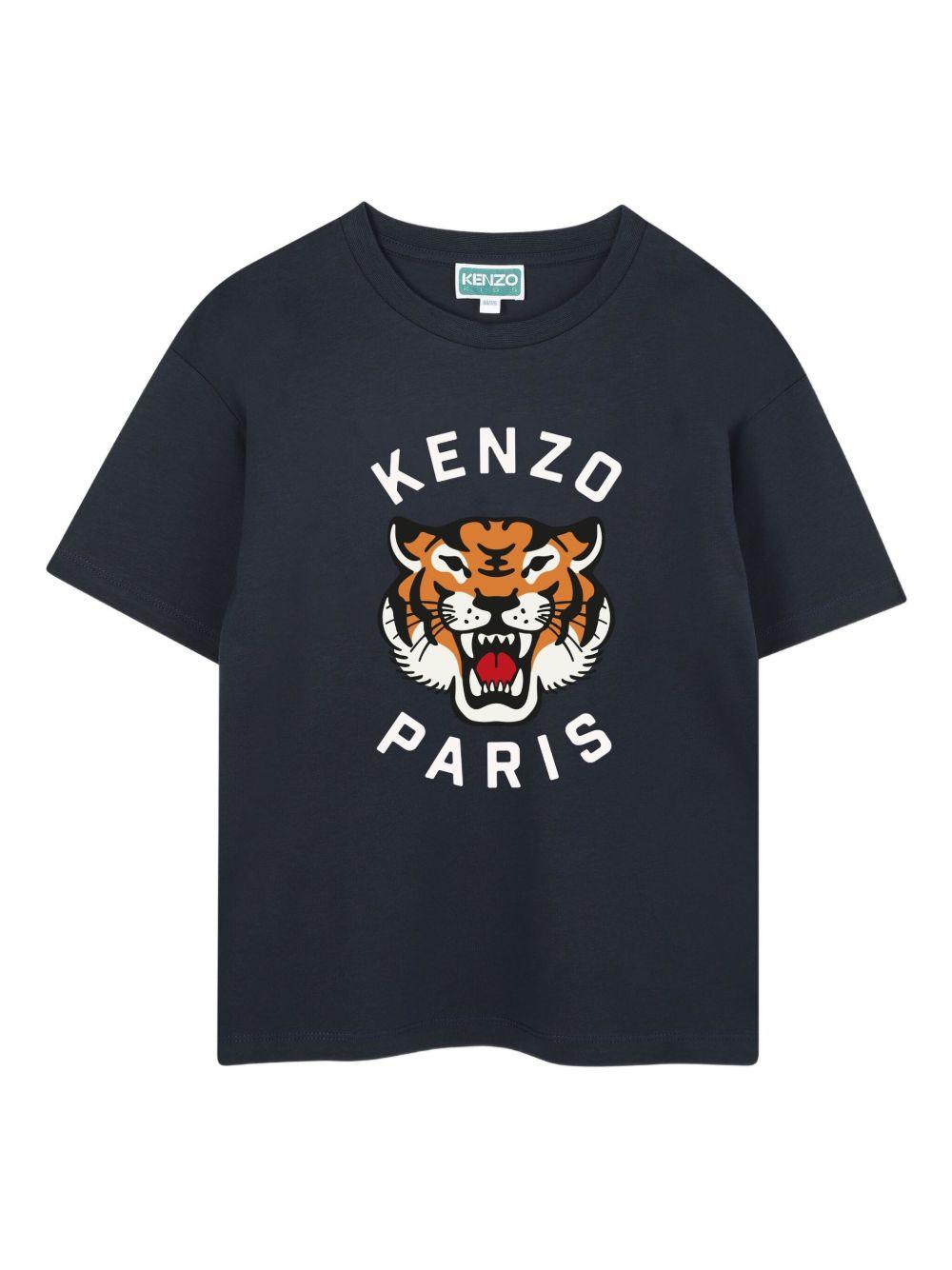 KENZO T-shirt a maniche corte in cotone con logo