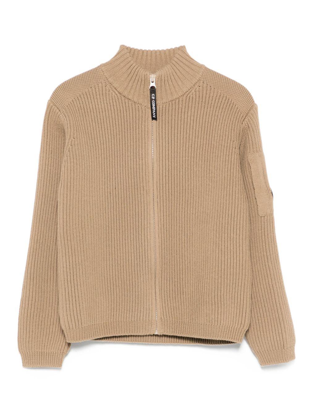 CP COMPANY Cardigan in maglia con applicazione