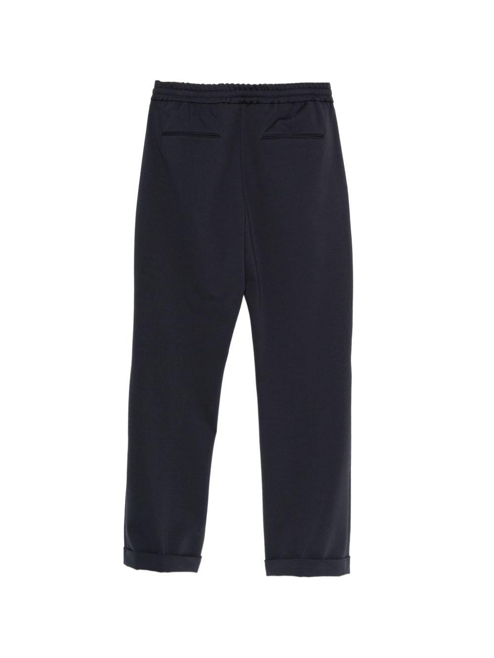 MICHAEL COAL Pantaloni lunghi neri a gamba dritta