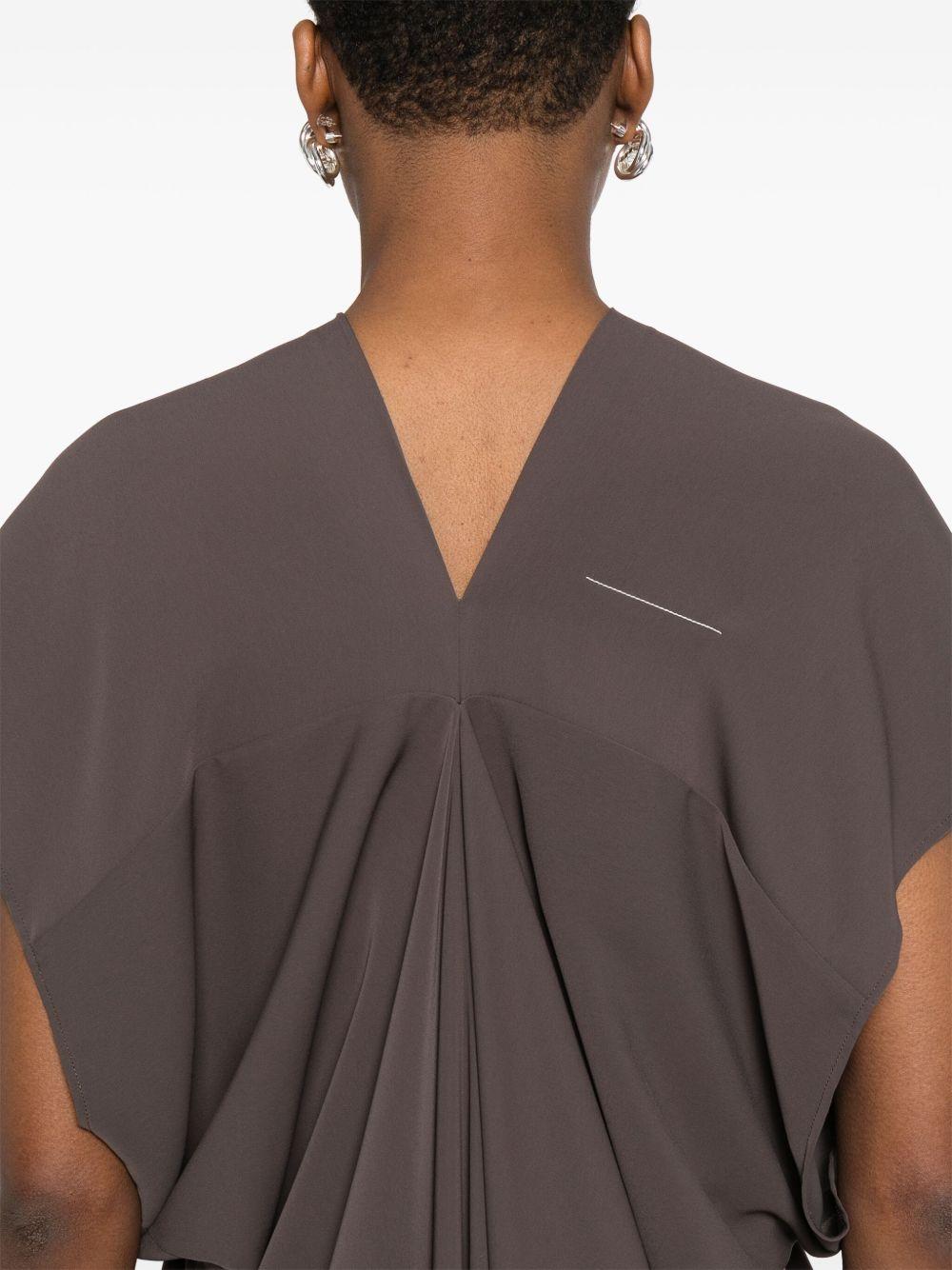 MM6 MAISON MARGIELA Abito midi con dettagli drappeggiati