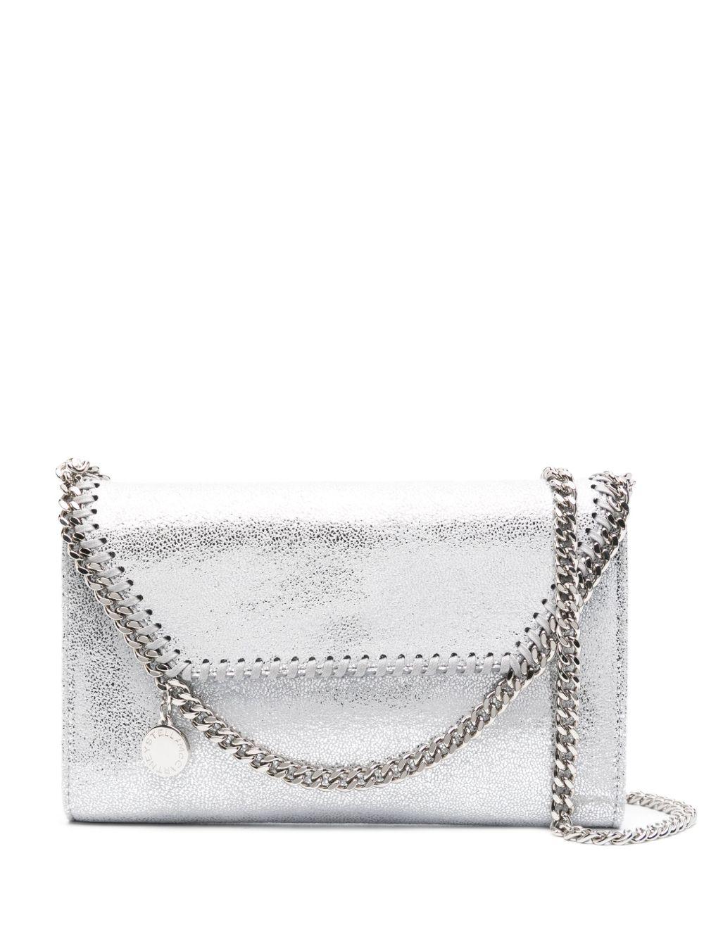 STELLA MCCARTNEY Borsa a tracolla Mini Falabella argento