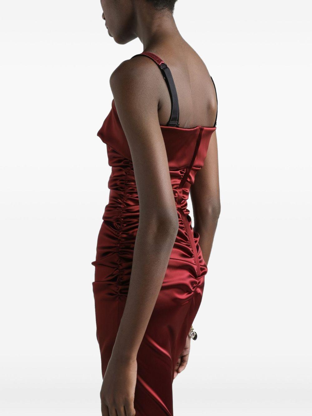 DOLCE e GABBANA Abito midi in raso