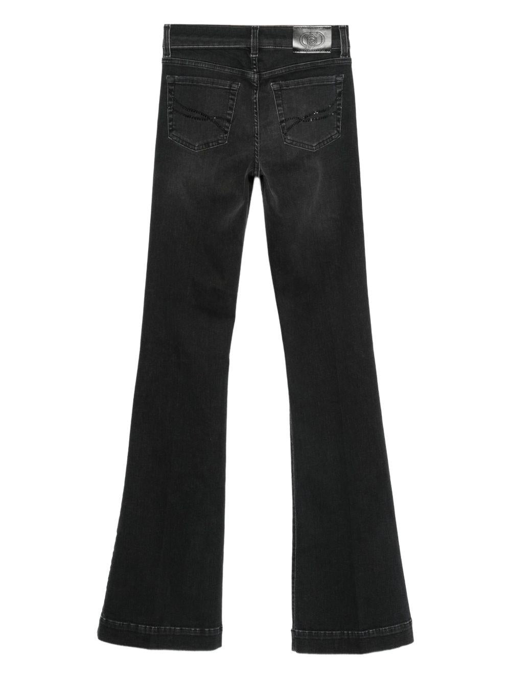 LIUJO Jeans neri flare
