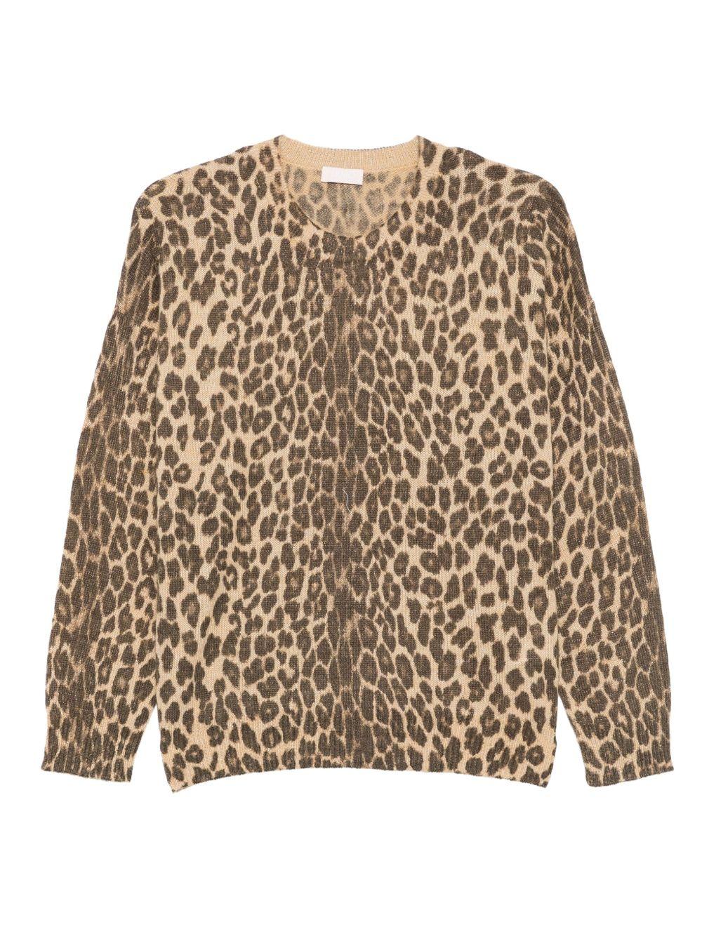 LIUJO Cardigan girocollo animalier
