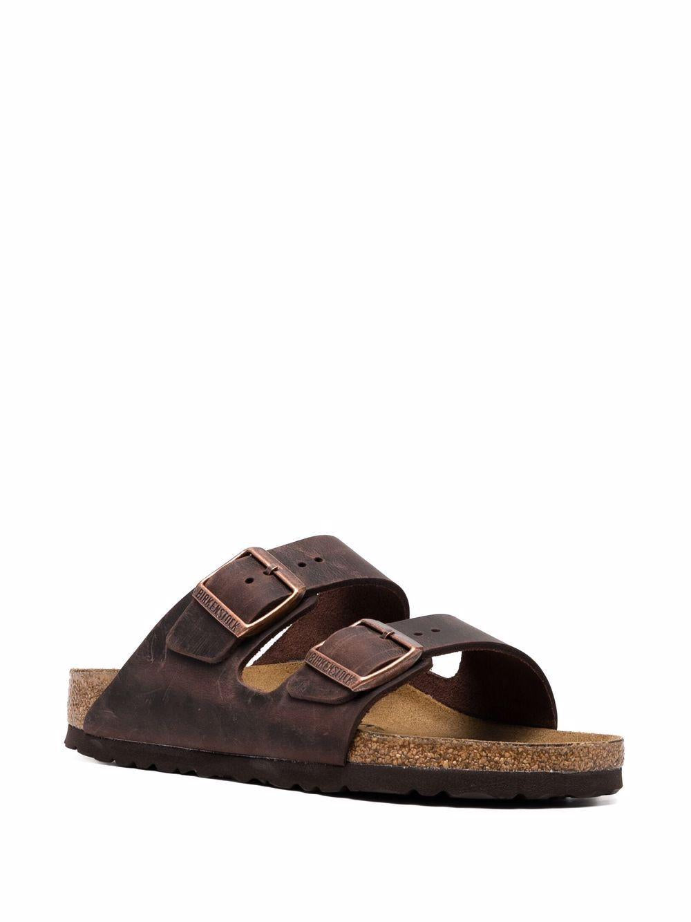 BIRKENSTOCK Ciabatte Arizona in pelle marrone