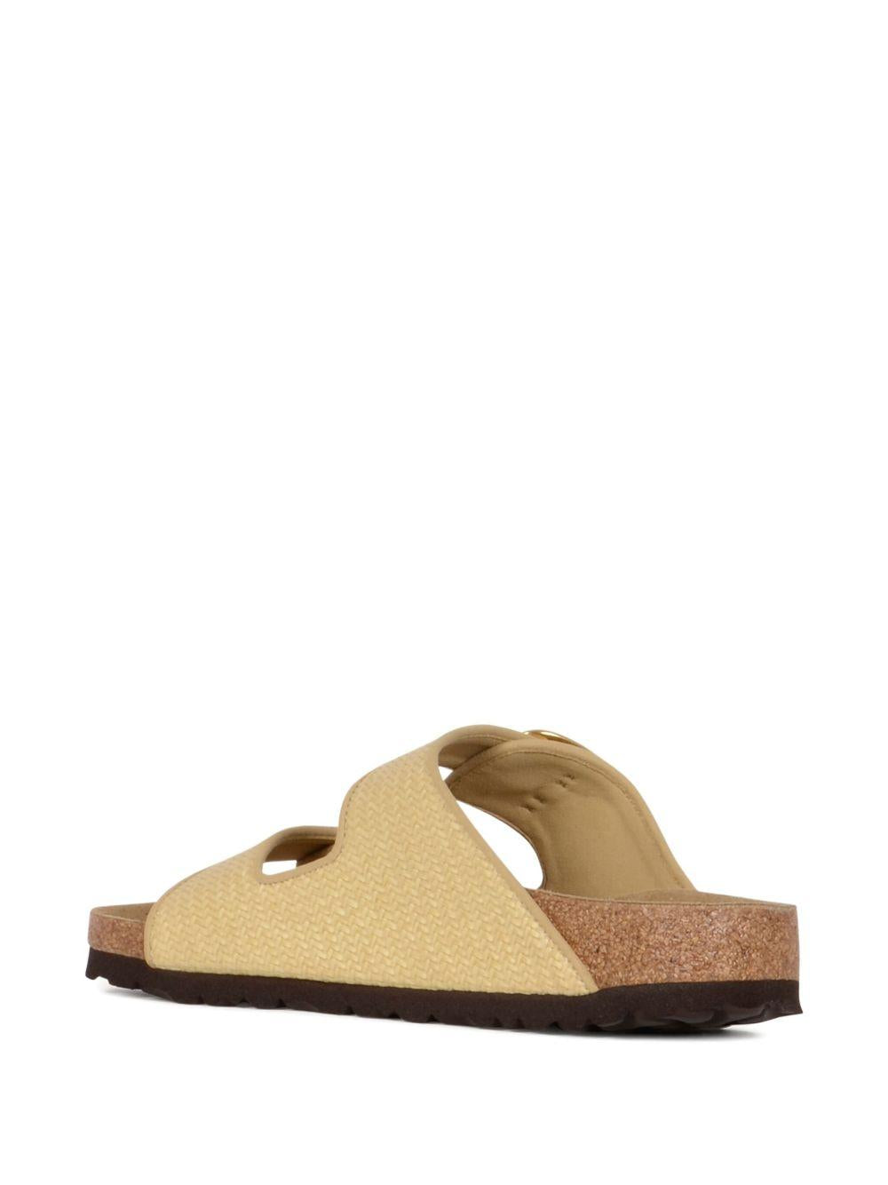 BIRKENSTOCK Ciabatta Arizona Big Buckle in rafia beige chiaro
