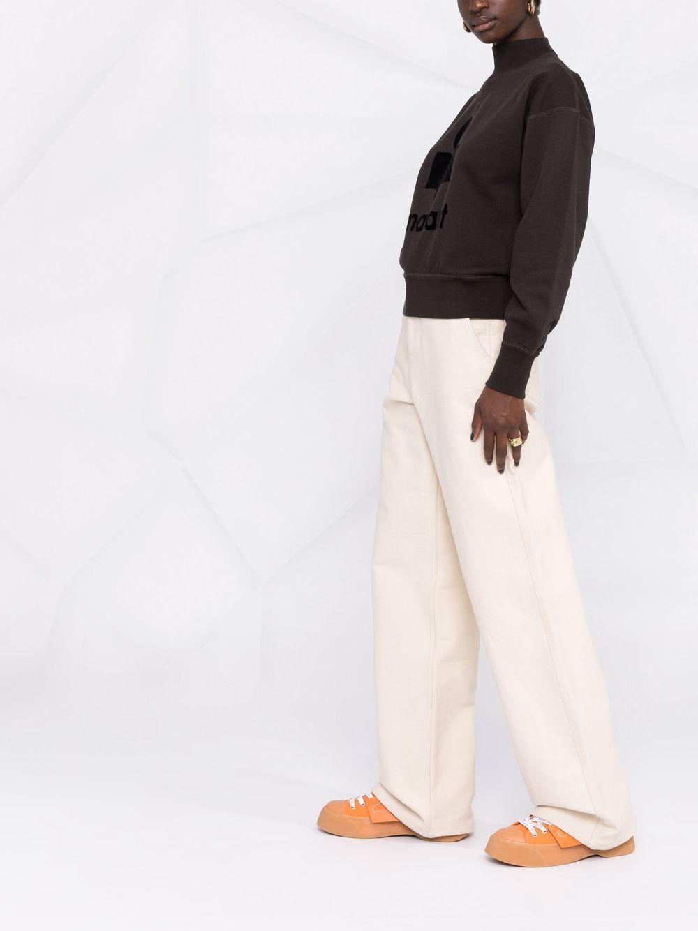 MARANT ETOILE Felpa nera con stampa